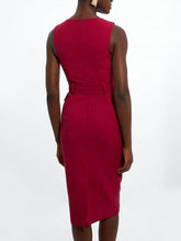 Load image into Gallery viewer, Elegant And Sophisticated Feeling Formal Tie Pencil Midi Dress