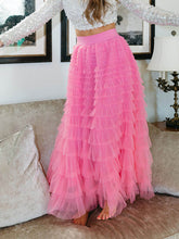 Carregar imagem no visualizador da galeria, Mesh ruffle For The Frill Maxi Skirt