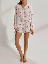 Carica l&#39;immagine nel visualizzatore di Gallery, Loose Heart-Shaped Printed Shorts Home Set