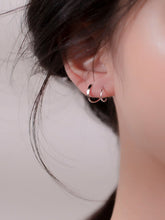 Load image into Gallery viewer, S925 Minimal Spiral Hoop Twist Earrings