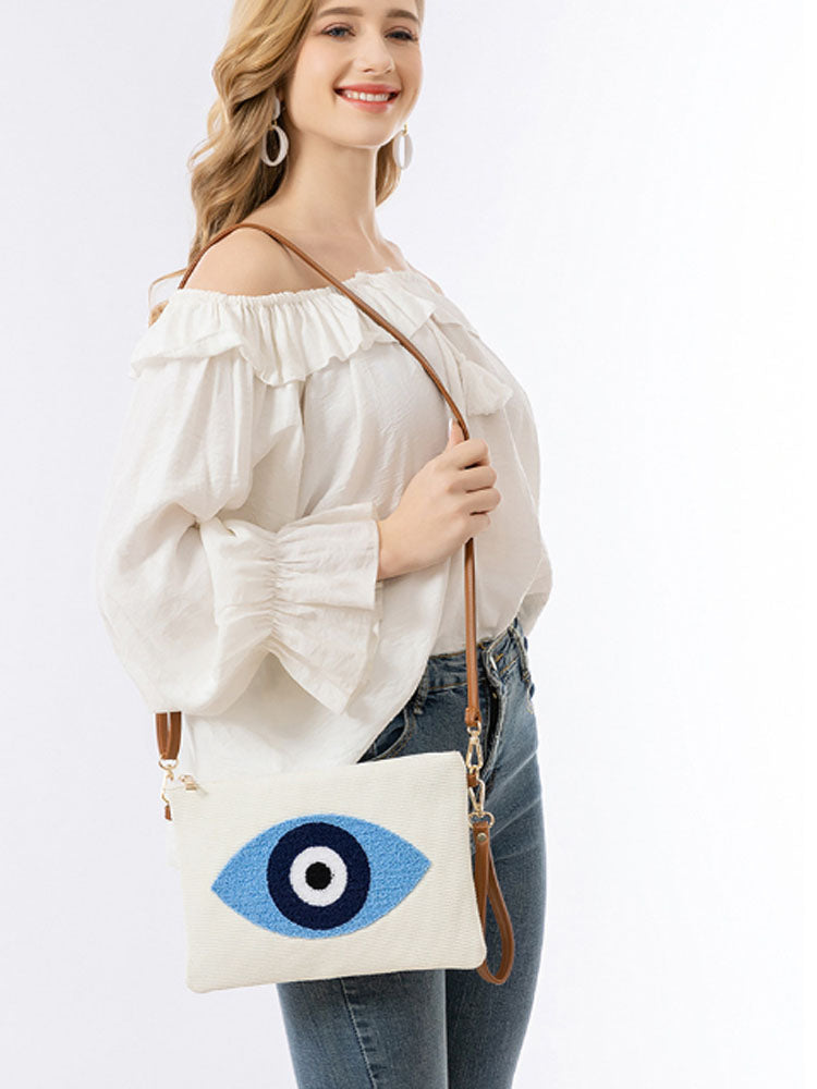 Clutch Bag with Detachable Shoulder Strap