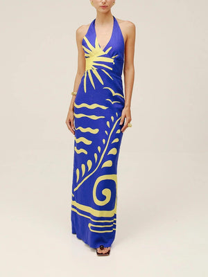 Dasha Halter-Style Maxi Dress