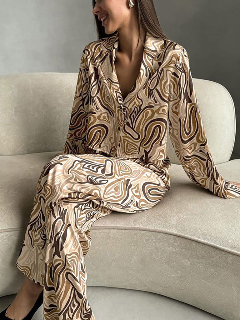 Women's Comfortable Printed Pajama Set