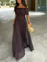 Carica l&#39;immagine nel visualizzatore di Gallery, Toledo One Shoulder Mesh Maxi Dress