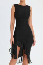 Laden Sie das Bild in den Galerie-Viewer, Casual Sleeveless Ruffle Midi Dress