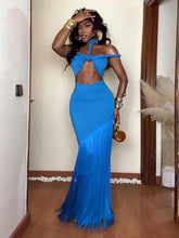 Görseli Galeri görüntüleyiciye yükleyin, Coastal Rhythm Fringes Maxi Dress