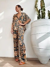 Load image into Gallery viewer, Golden Mystery Lotus Pajama Set