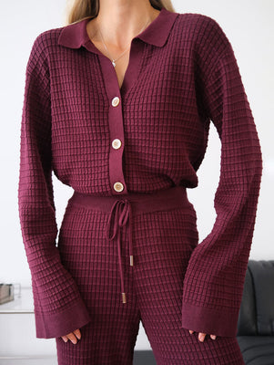 Fashionable Textured Cardigan Sweater Jacket