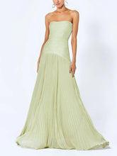 Load image into Gallery viewer, Elegant Wrap-Breasted Pleated Maxi Dress