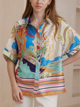 Load image into Gallery viewer, Flowy Airy Fit Satin Shirt