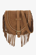 Load image into Gallery viewer, Brown Western Cowboy Style Fringe Crossbody Bag