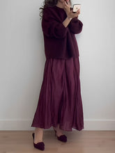 Load image into Gallery viewer, Oversized Mohair-Blend Sweater Skirt Set