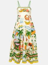 Load image into Gallery viewer, printed linen maxi dress