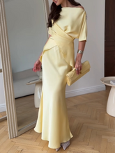 Load image into Gallery viewer, Off-shoulder tie top and skirt set