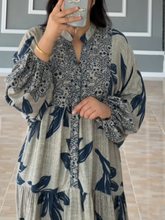 Indlæs billede til gallerivisning Printed lantern sleeves loose dress
