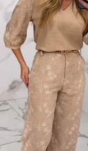 Load image into Gallery viewer, Embroidery texture patchwork suit