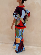 Load image into Gallery viewer, Abstract Geometric Pattern Skirt