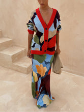 Load image into Gallery viewer, Abstract Geometric Pattern Skirt