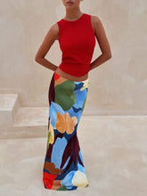 Load image into Gallery viewer, Abstract Geometric Pattern Skirt