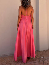 Load image into Gallery viewer, Halter Neck Casual Resort Maxi Dress