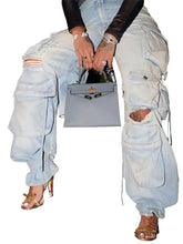 Load image into Gallery viewer, Street Style Cargo Denim