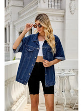 Načíst obrázek do prohlížeče Galerie, Dark Wash Relaxed Fit Denim Jacket