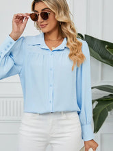 Load image into Gallery viewer, Chiffon Loose-Fit Button-Up Shirt