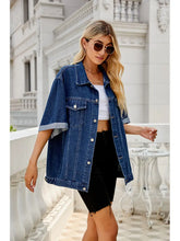 Načíst obrázek do prohlížeče Galerie, Dark Wash Relaxed Fit Denim Jacket