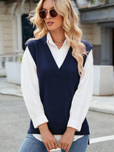 Load image into Gallery viewer, V-Neck Slim Knit Vest