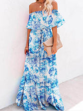 Load image into Gallery viewer, Printed Wrap Maxi Dress