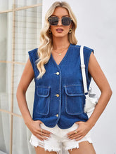 Načíst obrázek do prohlížeče Galerie, Spring-Summer Sleeveless Denim Vest Top