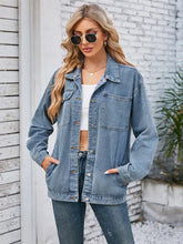 Load image into Gallery viewer, Retro-Washed Denim Jacket Style