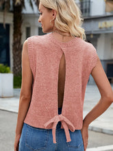 Load image into Gallery viewer, Summer Knit Sleeveless Split-Back Top