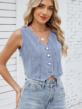 Načíst obrázek do prohlížeče Galerie, New Trendy V-Neck Adjustable Denim Vest