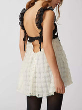 Indlæs billede til gallerivisning Sexy Backless Patchwork Lace Suspender Short Dress