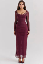 Indlæs billede til gallerivisning aikergood Rouge Off the Shoulder Maxi Dress