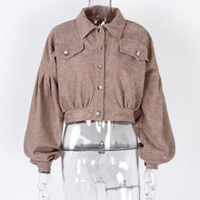 Load image into Gallery viewer, Casual Corduroy Lantern Sleeves Jacket