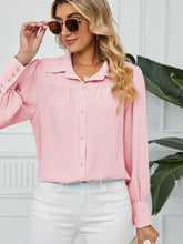 Load image into Gallery viewer, Chiffon Loose-Fit Button-Up Shirt