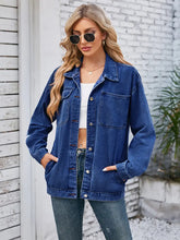 Load image into Gallery viewer, Retro-Washed Denim Jacket Style