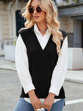 Load image into Gallery viewer, V-Neck Slim Knit Vest