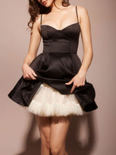 Charger l&#39;image dans la galerie, Black Tulle Mini Dress