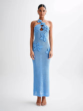 Load image into Gallery viewer, Kyla Floral Crochet Maxi Dress