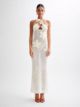 Load image into Gallery viewer, Kyla Floral Crochet Maxi Dress