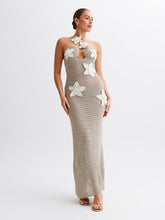 Load image into Gallery viewer, Kyla Floral Crochet Maxi Dress