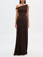 Load image into Gallery viewer, Espresso Sisal Mesh Maxi Dress