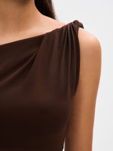 Load image into Gallery viewer, Espresso Sisal Mesh Maxi Dress