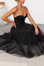 Load image into Gallery viewer, Modern-day Princess Chiffon Suspenders Party Maxi Dress