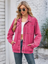 Load image into Gallery viewer, Retro-Washed Denim Jacket Style