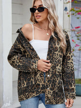 Načíst obrázek do prohlížeče Galerie, Spring Loose-Fit Leopard Print Denim Jacket
