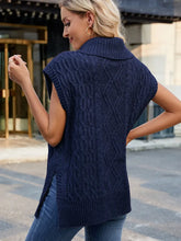 Load image into Gallery viewer, Casual High-Neck Knitted Vest